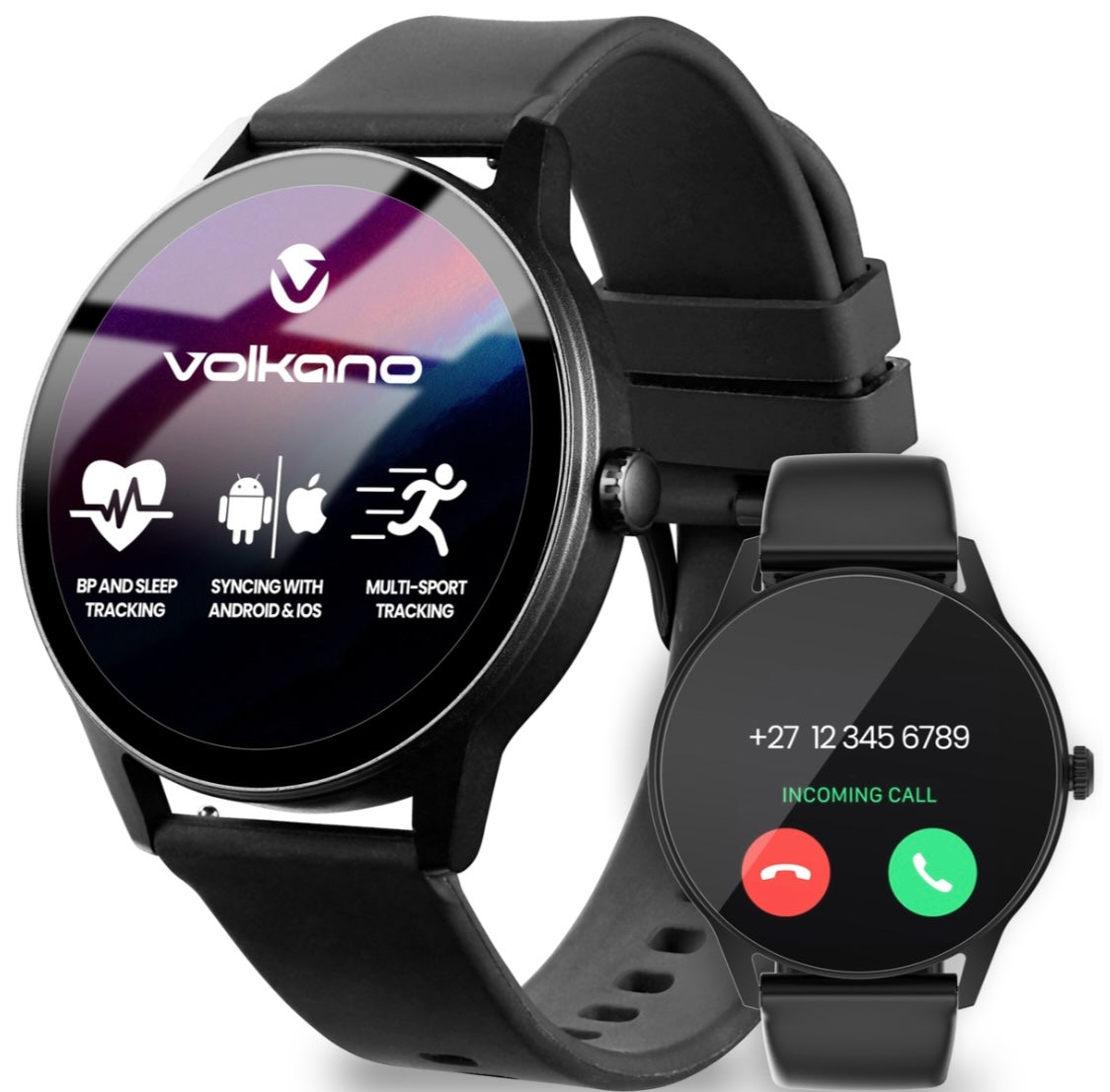Volkano Smart Watch:Men Soul Series - Black