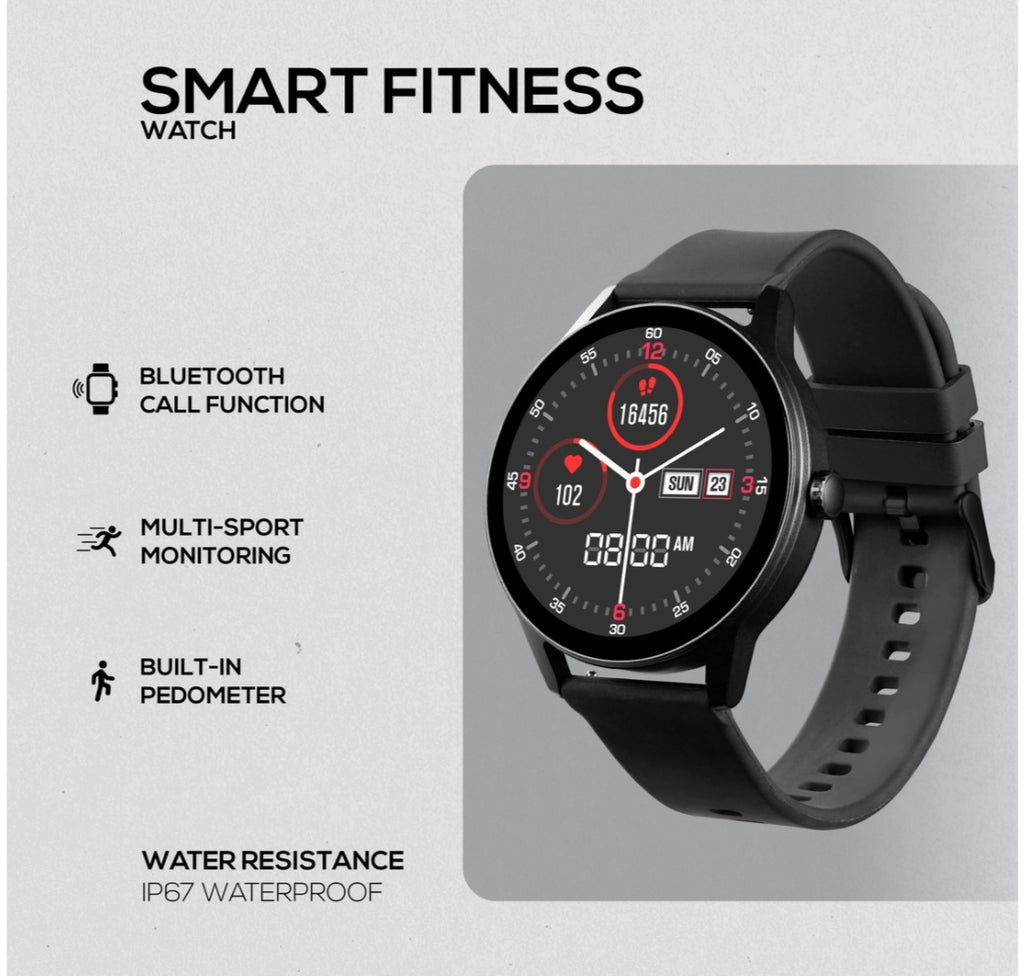 Volkano Smart Watch:Men Soul Series - Black