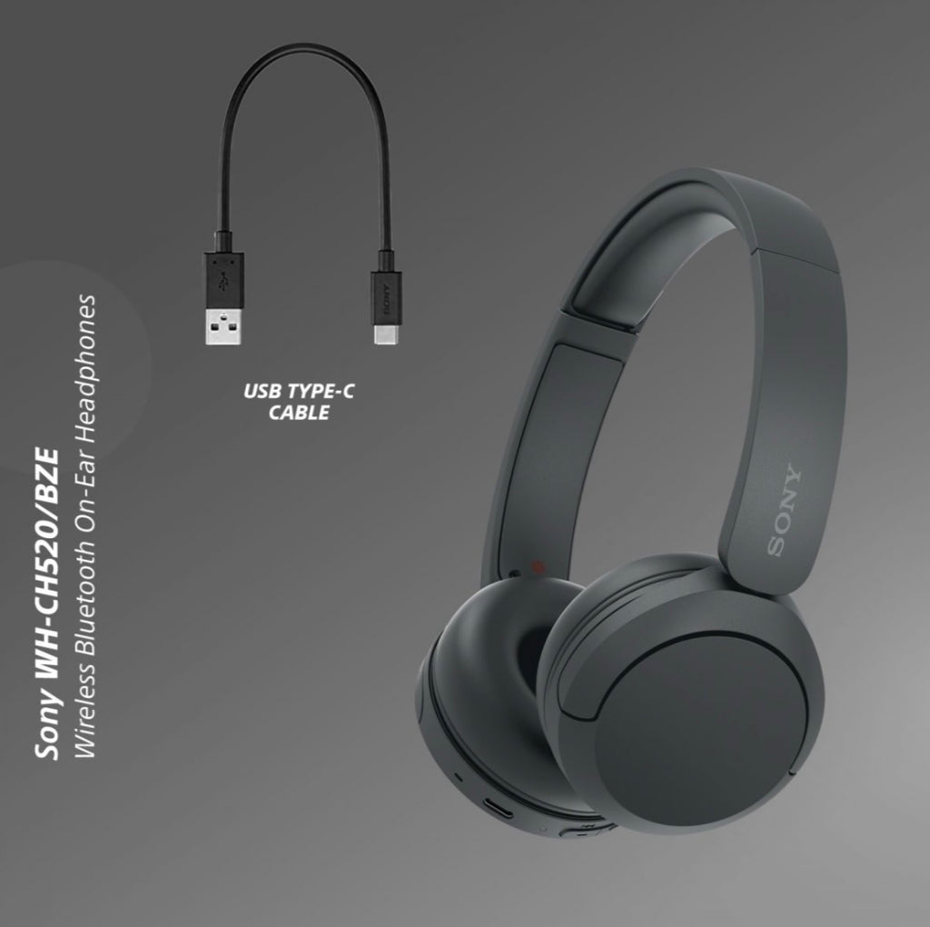 Sony WH-CH520 Wireless Bluetooth On-Ear Headphones